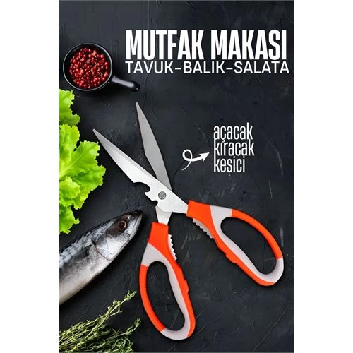12544 ÇOK FONKSİYONLU MUTFAK MAKASI