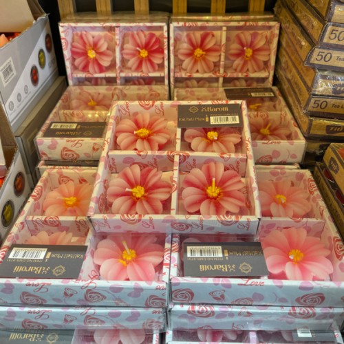 DMR-9731 4'LÜ ÇİÇEKLİ MUM*160*