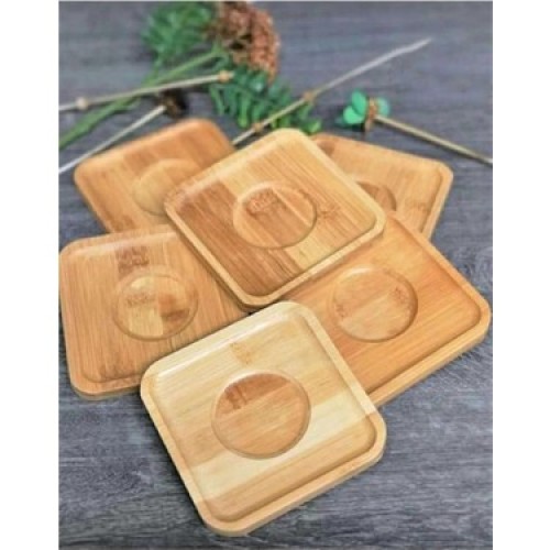 MH-1097 BAMBU KARE BARDAK ALTI*48*