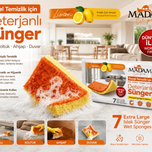MADAM GENEL TEMİZLİK SÜNGERİ*15*